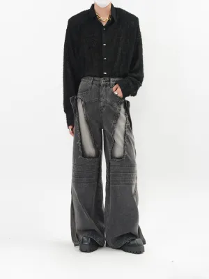 【24s Sep.】Distressed Wide Leg Jeans