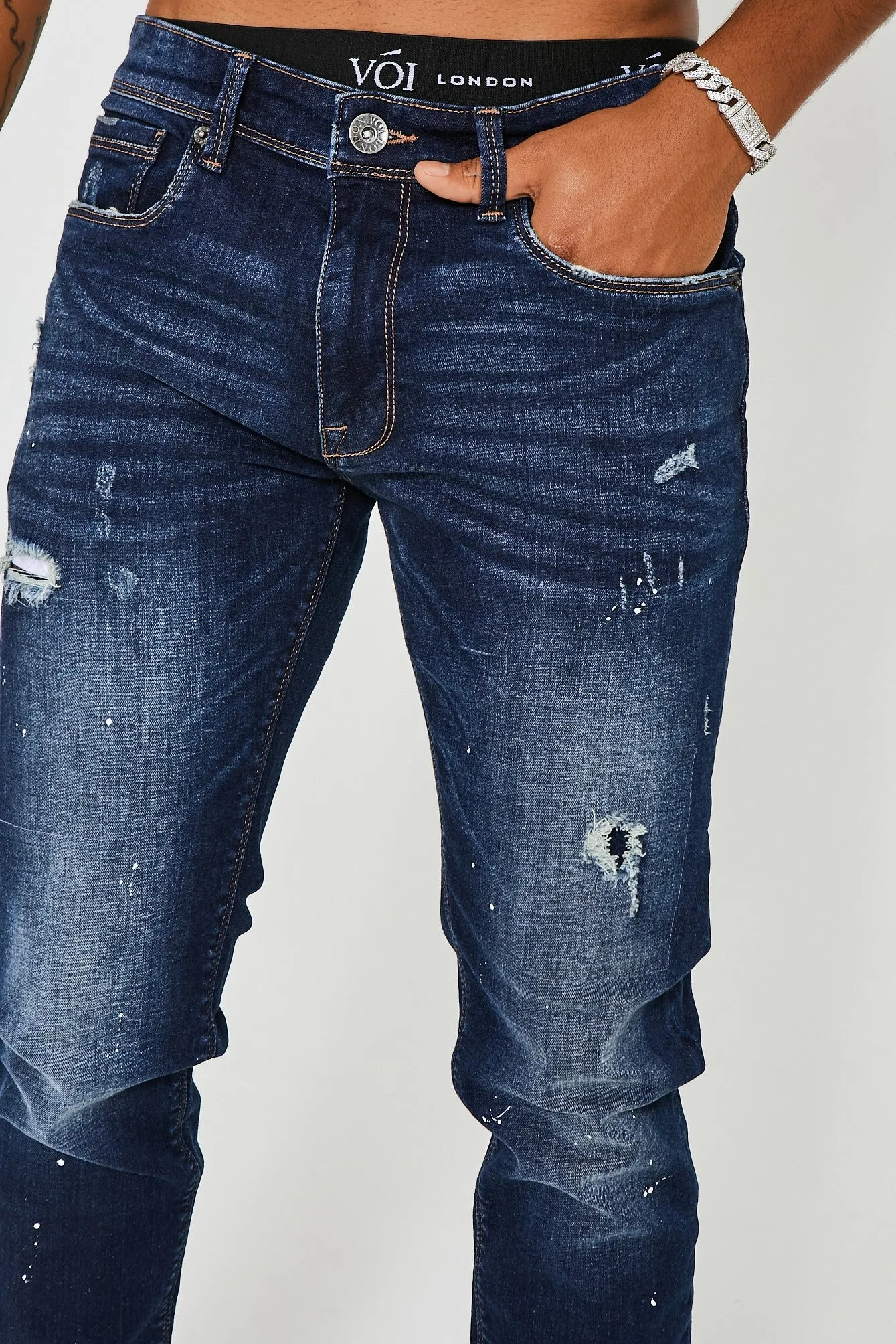 Bardsley Tapered Jean - Dark Blue