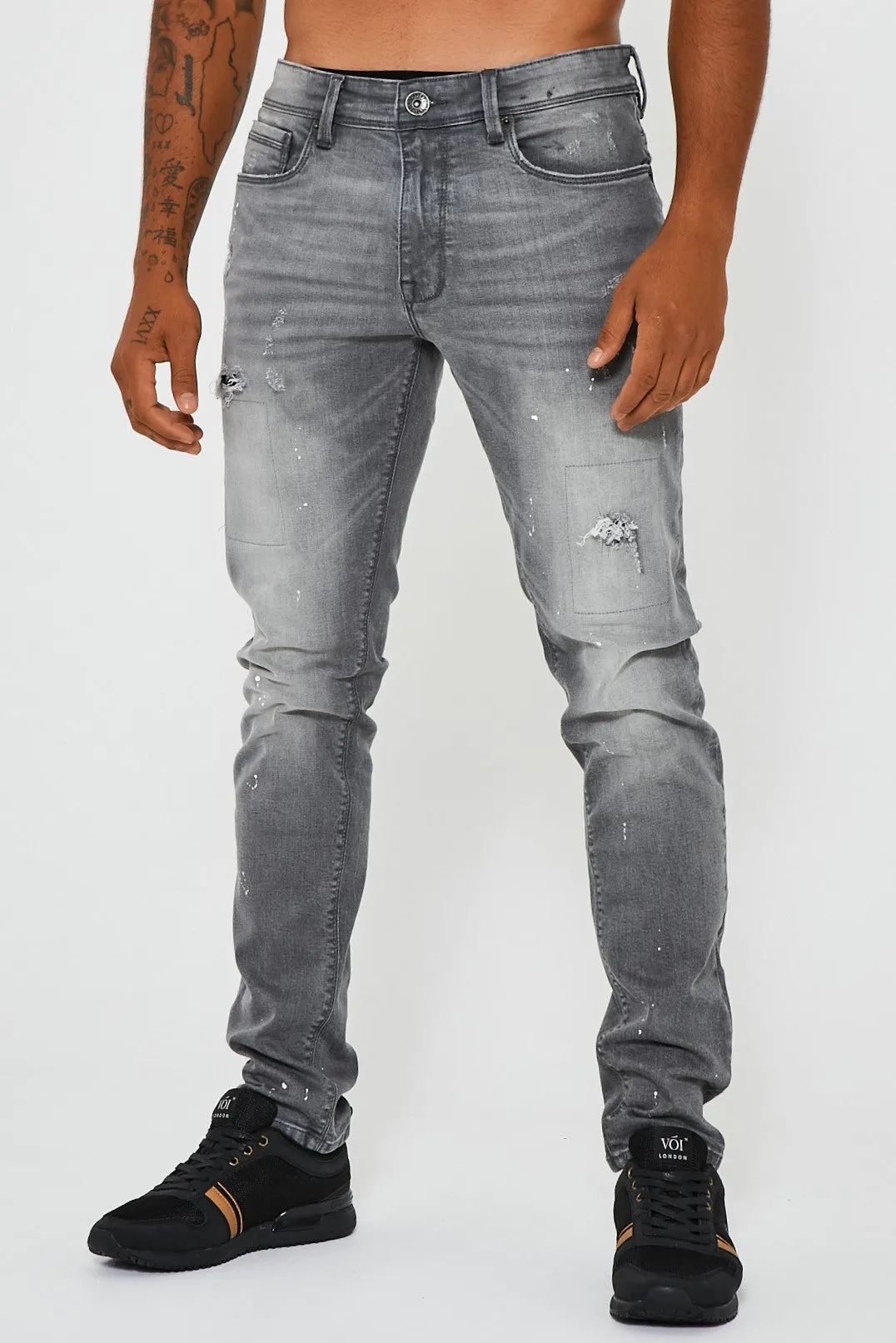 Bardsley Tapered Jean - Grey