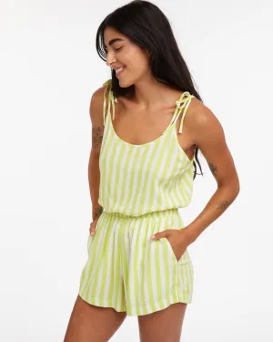 Breezy Tank - Lime Green Stripes