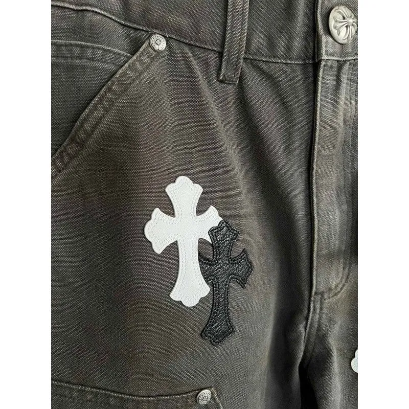 CHROME HEARTS JEANS BROWN