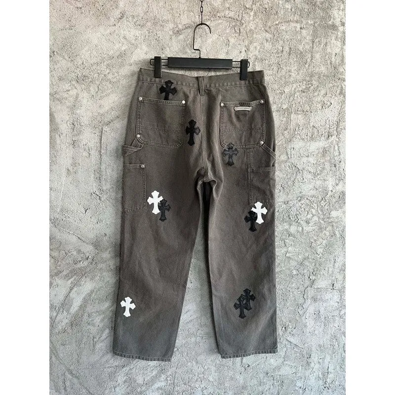 CHROME HEARTS JEANS BROWN