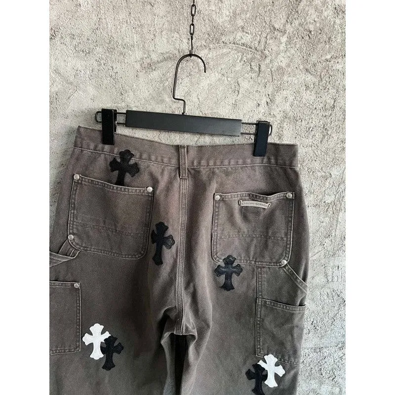 CHROME HEARTS JEANS BROWN