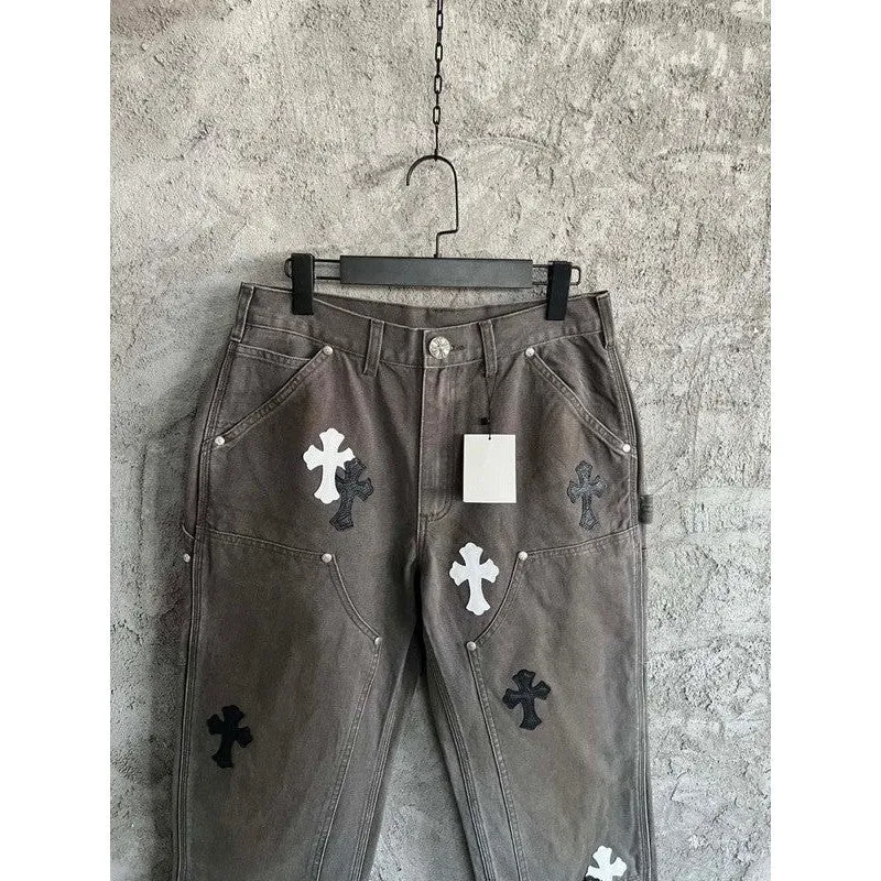 CHROME HEARTS JEANS BROWN