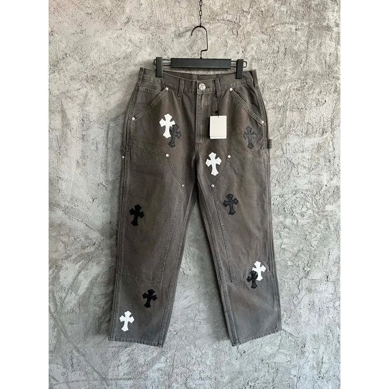 CHROME HEARTS JEANS BROWN