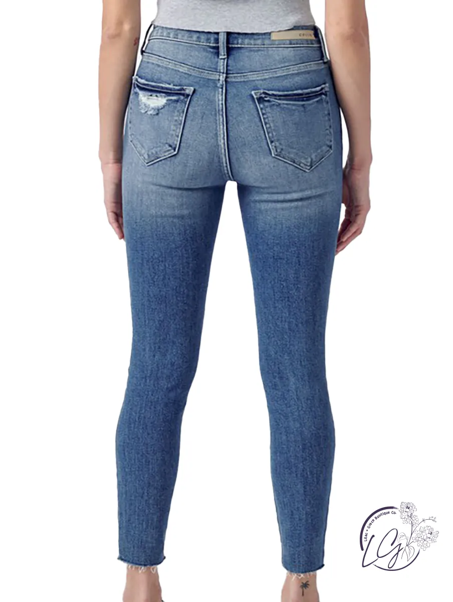 Diana High-Rise Raw Hem Skinny by Cello Jeans