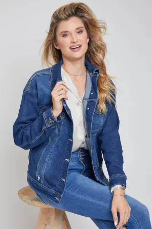 Drop Shoulder Boyfriend Denim Jacket