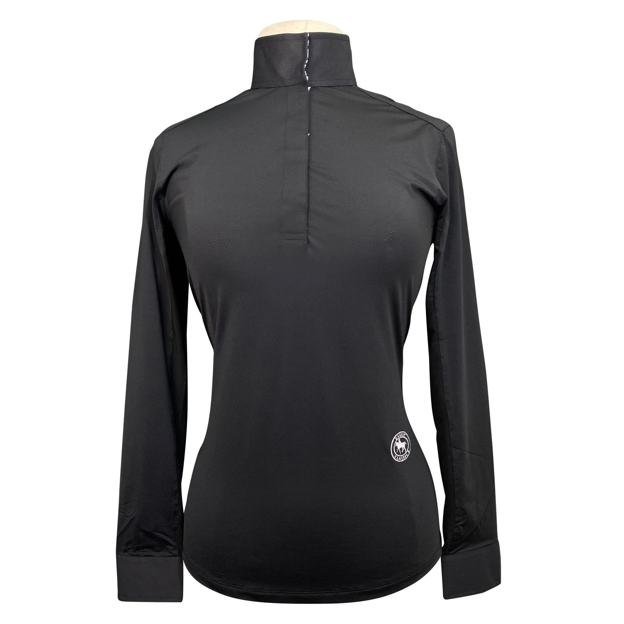 Essex Classics 'Luna' Long Sleeve Show Shirt in Black - Women's Medium