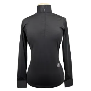 Essex Classics 'Luna' Long Sleeve Show Shirt in Black - Women's XS