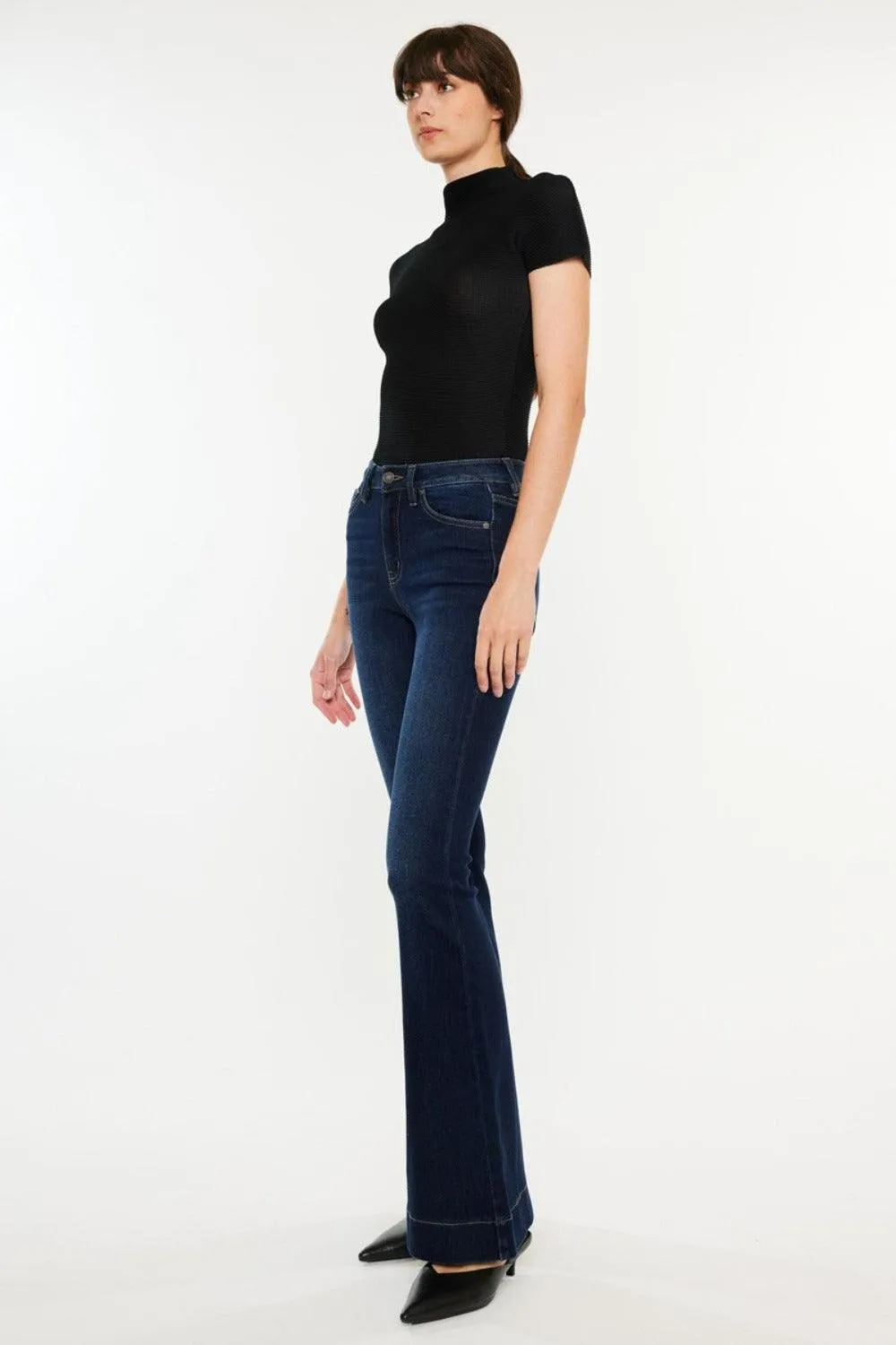 High Rise Slim Flare Jeans