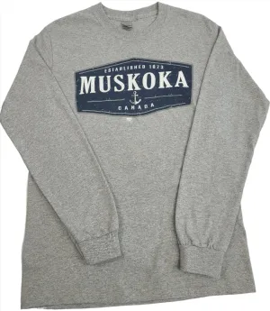 Muskoka Long Sleeve Shirt in Heather Grey