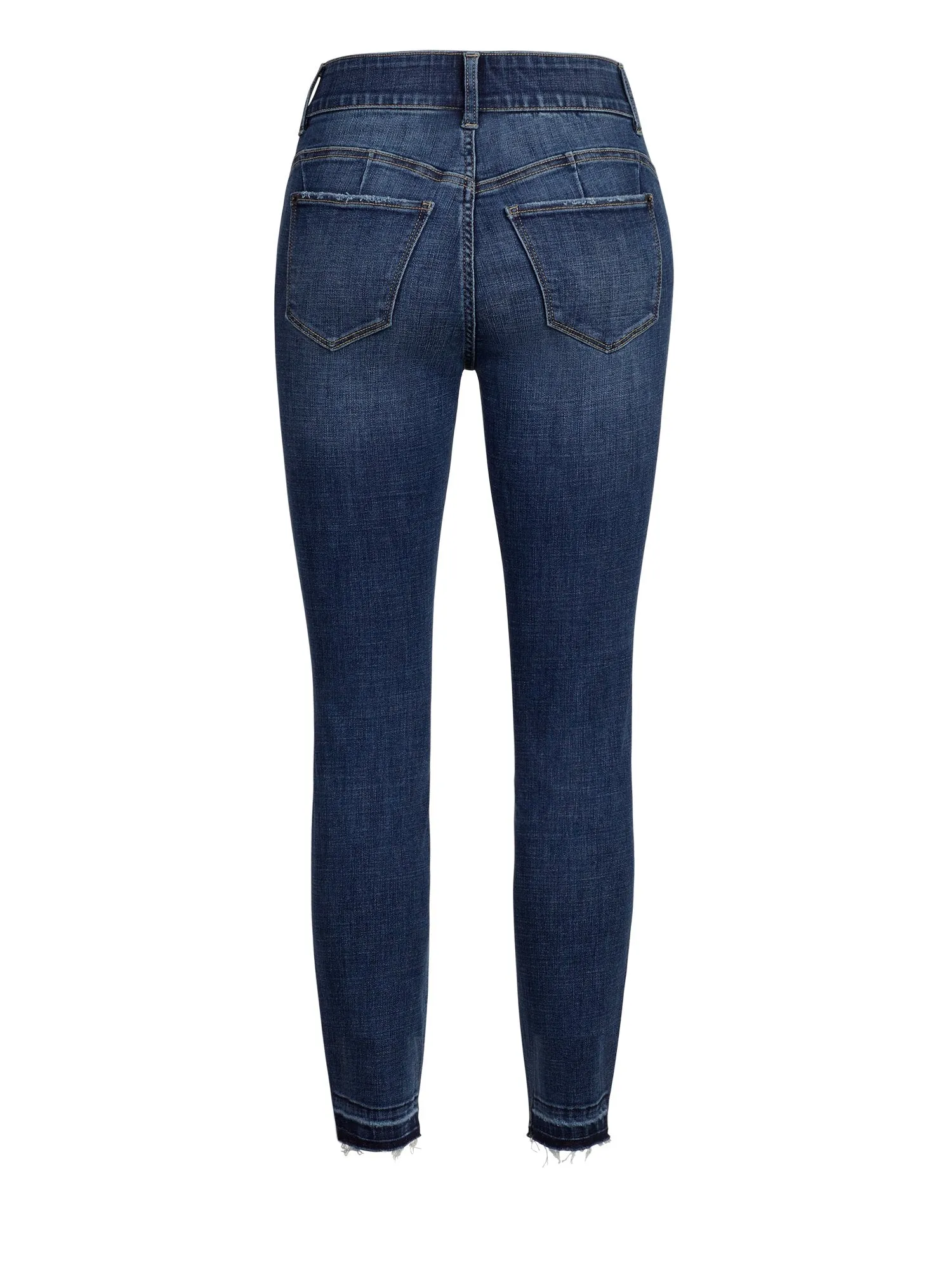 Mya Curvy High-Waisted Sculpting No Gap Super-Skinny Jeans - Destroyed Details