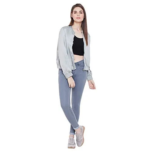 Nifty Women's Denim Stretchable Slim Fit Jeans (Jean_PLN_Grey_34)