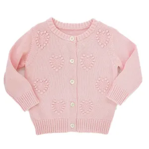 Pink Hearts Cardigan