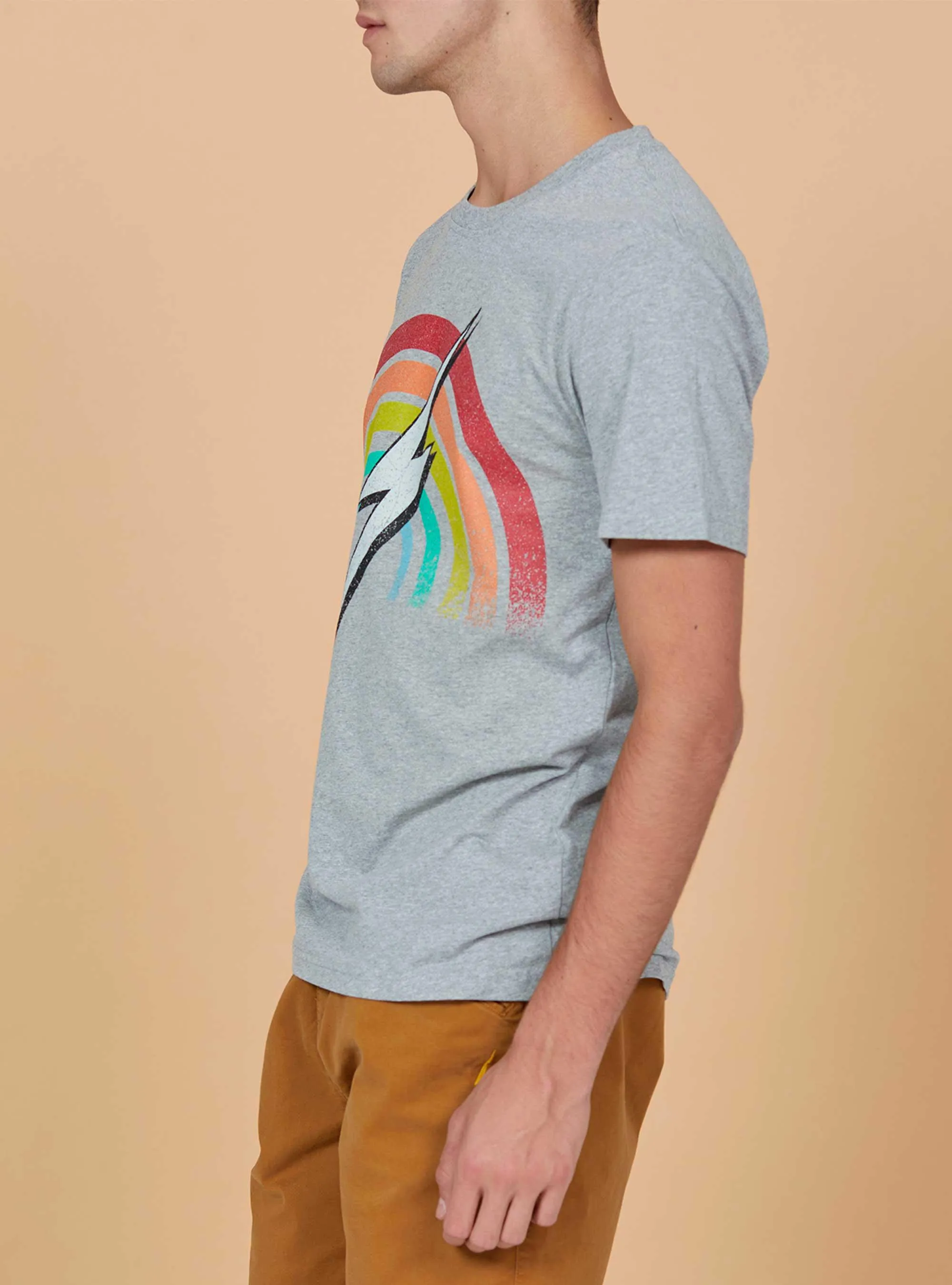 REGULAR RAINBOW RECYCLED COTTON T-SHIRT