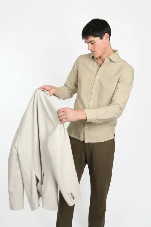 Relaxed Fit Pebble Linen Shirt