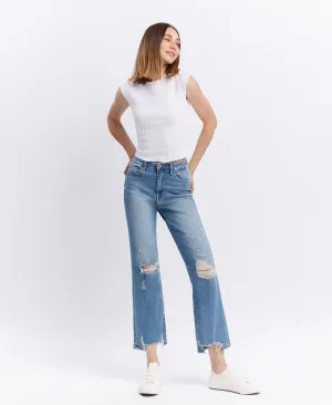 Valiance - Super High Rise 90's Vintage Ankle Flare Jeans