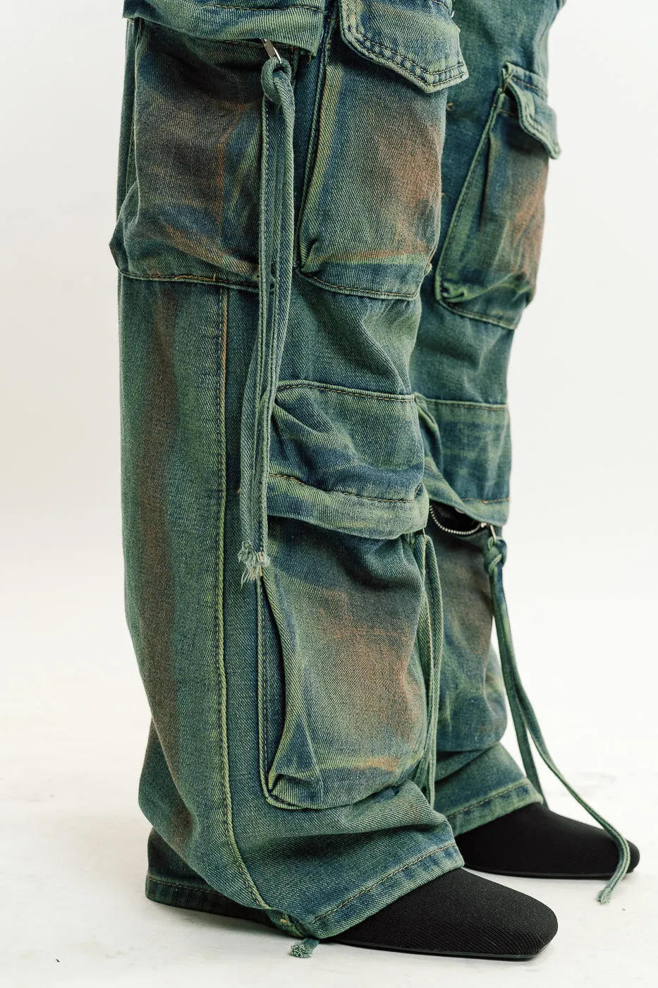 Vintage Street Style Cargo Jeans